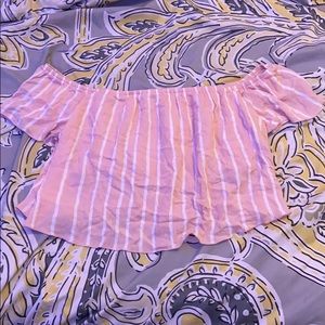 Striped crop top